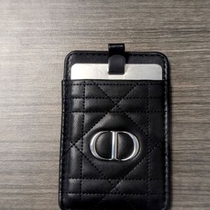 Christian Dior Metal Mirror / Card Holder For Cell Phone New In Box